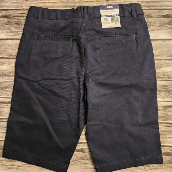 Boys uniform shorts navy izod size 14. NWT - Picture 5 of 6